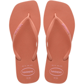 Women's Slim Square Logo Pop Up Flip Flops