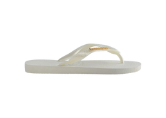 Women's Top Logo Metallic Flip Flops